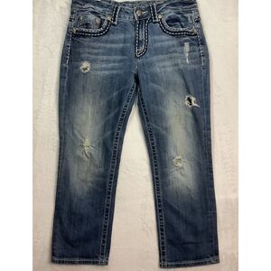 Vtg Miss Me Jeans Boyfriend size 26 (actual 30 x 24.5) style JPB1022 distressed